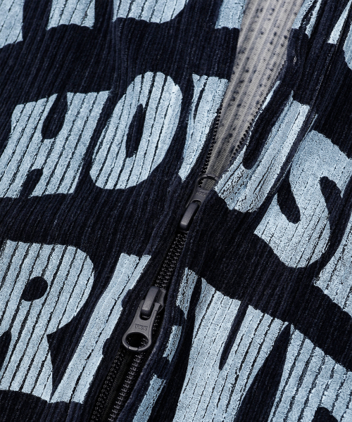 Mystery House Forever Velvet Track Top Navy