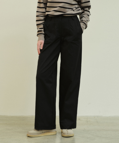Wrinkle Free Out Pocket Slacks_5Color(W25-PT01)