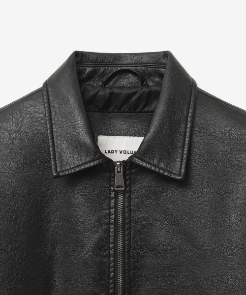 Кожаная куртка 9189 Black на молнии
