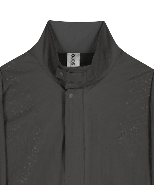 Layered Sheer Blouson / Charcoal