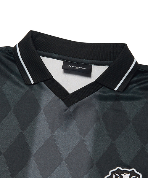 STRIPE SOCCER JERSEY (BLACK)