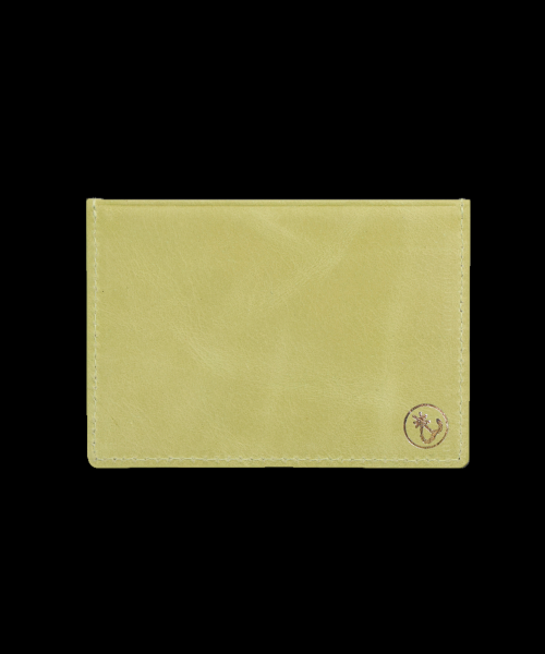 Etching Logo Card Wallet Lime