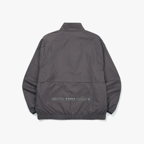 Беговая флисовая куртка Thermaflow Mesh grey