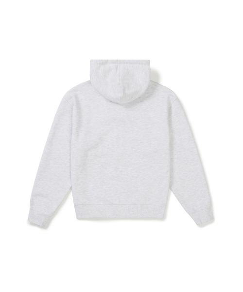 New Active Oversized Hoody Zip-up (Light Grey)