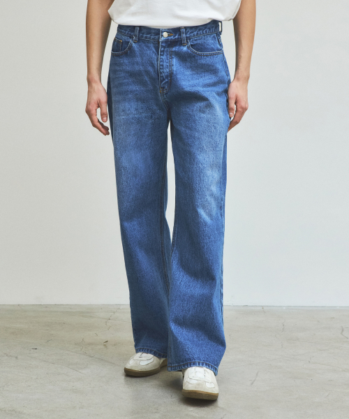 Джинсы Relaxed Cat Washing Denim Pants_Blue(WC25-PT02)