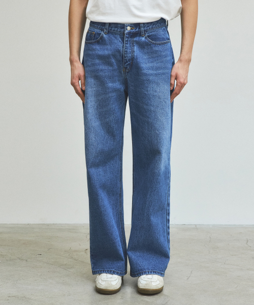 Джинсы Relaxed Cat Washing Denim Pants_Blue(WC25-PT02)