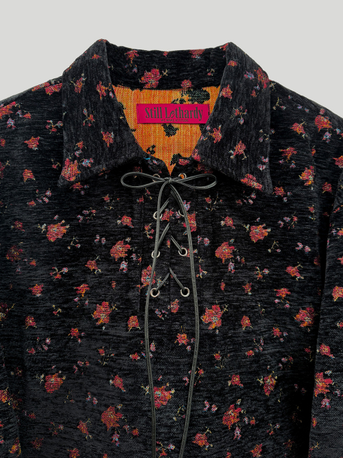 JACQUARD FRINGE TOP