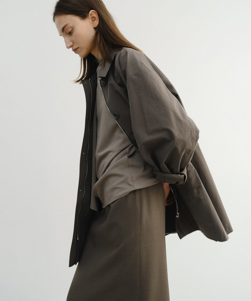 MOSS COTTON UTILITY JACKET (TAUPE)