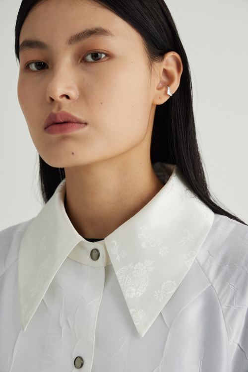 Collar point safari jumper (White)