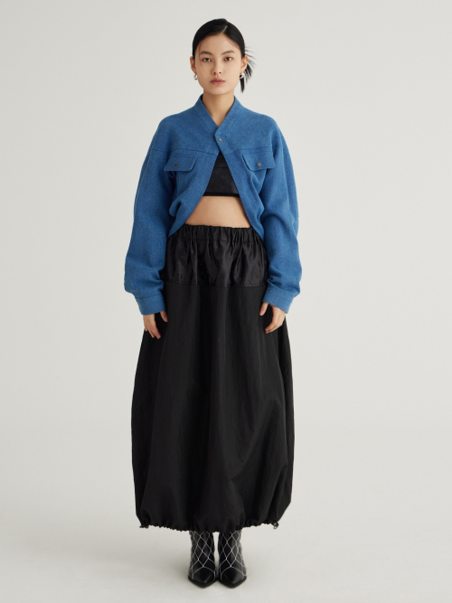 Round Bolero Jacket (Denim Blue)