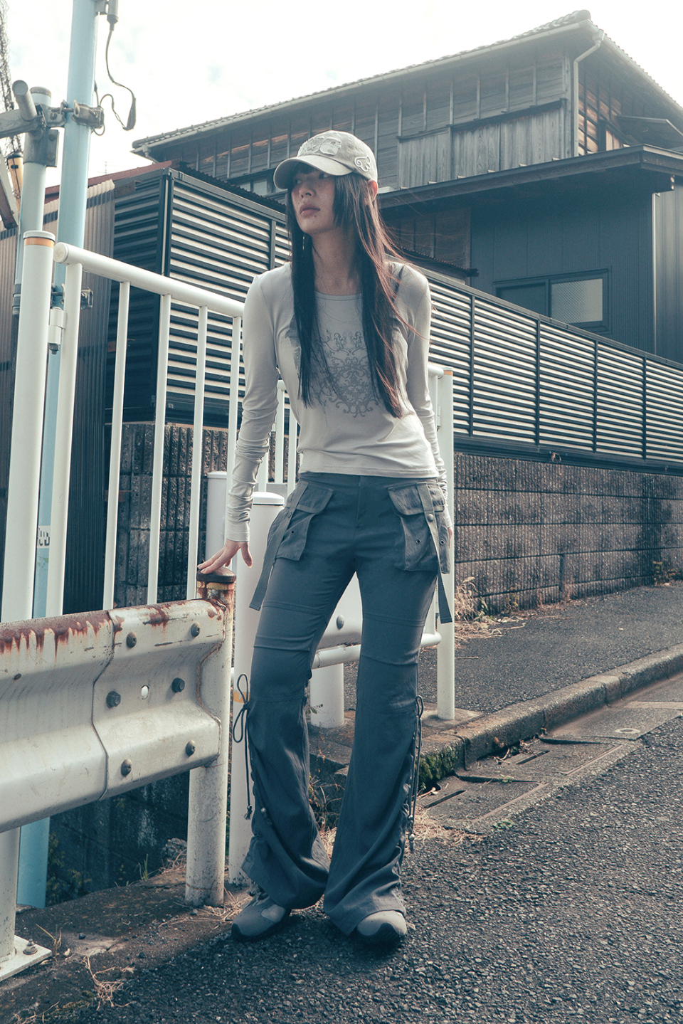 ◇hug your skin◇ Ornament printed top greyish pink MUSINSA | HUG YOUR SKIN Ornamental Print Top (Greyish Pink)