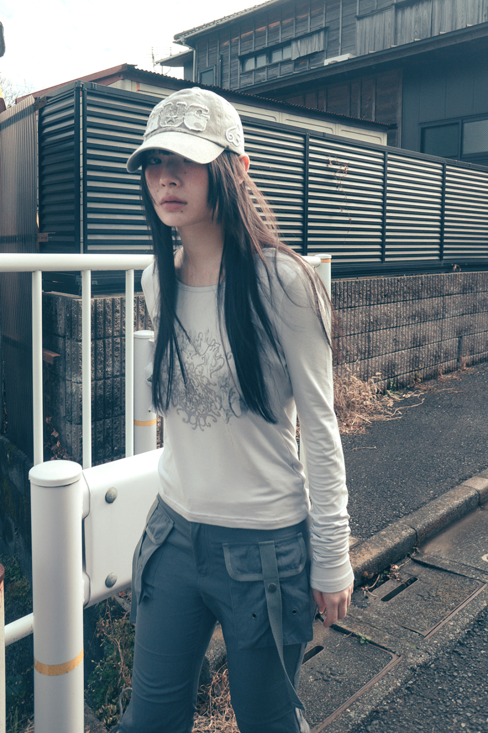 ★hug your skin★ Ornament Print Top Grayish Pink MUSINSA | HUG YOUR SKIN Ornamental Print Top (Greyish Pink)