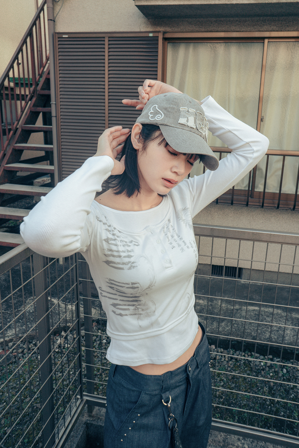 hug your skin☆Fallen angel layered top MUSINSA | HUG YOUR SKIN Fallen Angel Layered Top (White)