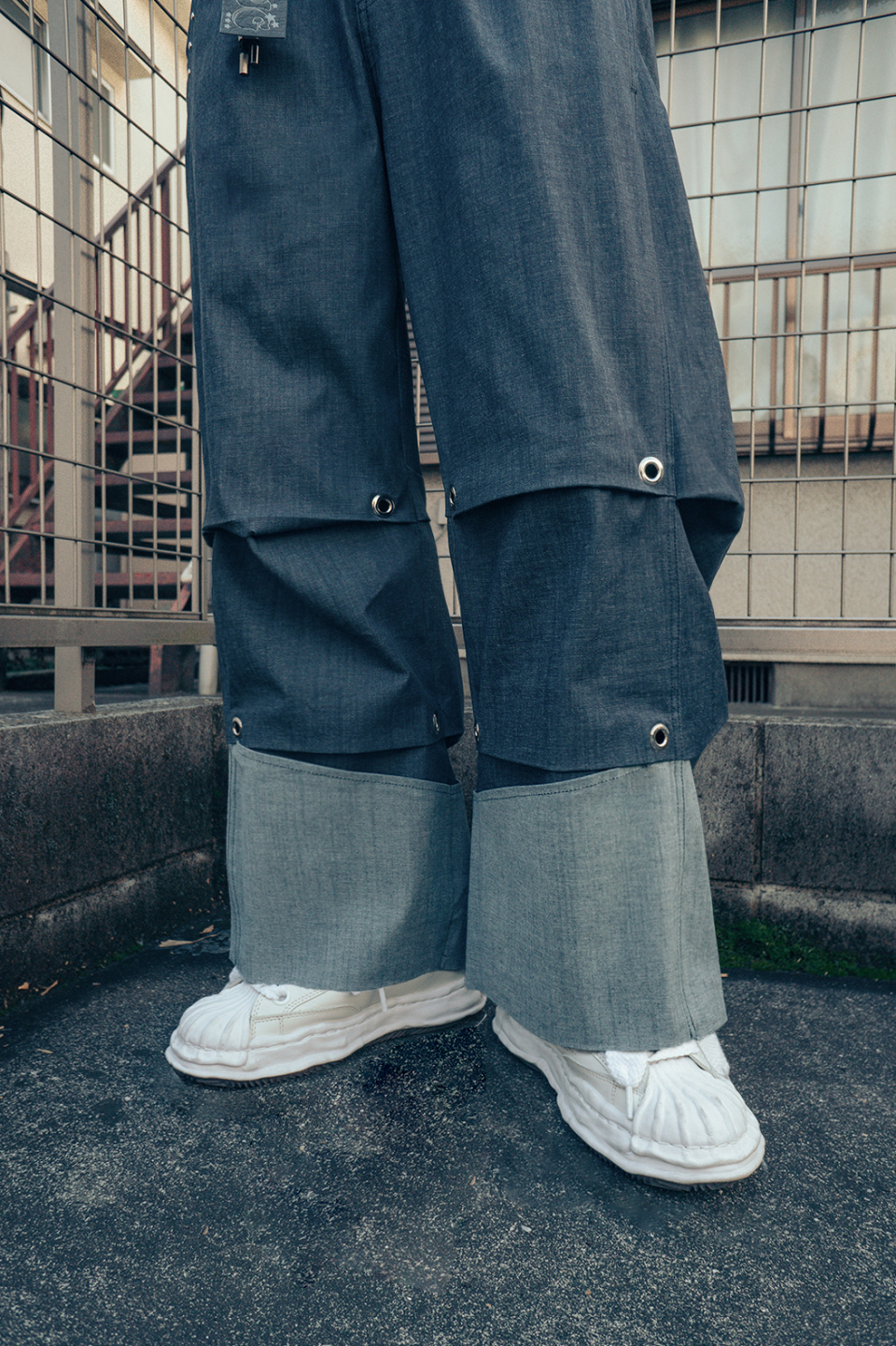 デニム・ジーパン [hug your skin] Tucked denim pants (Blue) MUSINSA | HUG YOUR SKIN Chin Denim Pants (Blue)