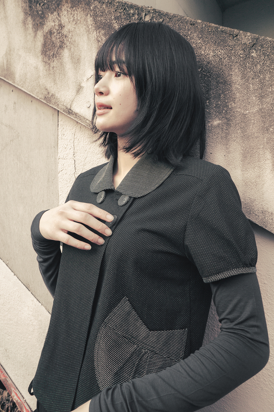 【hug your skin】25ss Detachable round jacket MUSINSA | HUG YOUR SKIN Detachable Round Jacket (Black)