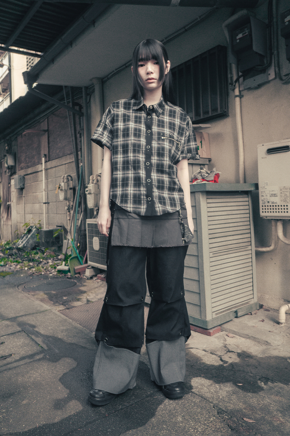 STUD CHECK SHIRT