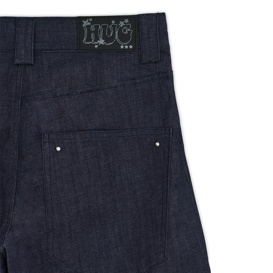 MUSINSA | HUG YOUR SKIN Chin Denim Pants (Blue)