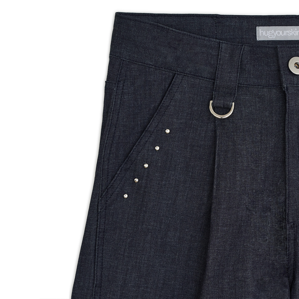 MUSINSA | HUG YOUR SKIN Chin Denim Pants (Blue)
