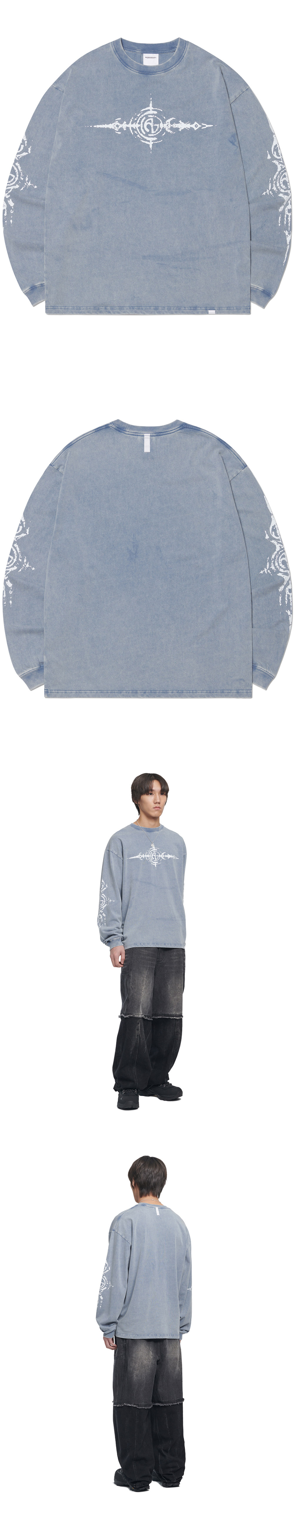 Tシャツ・カットソー NOMANUAL S.G WASHED LONG SLEEVE TEE 5FT1004 NOMANUAL S.G WASHED LONG SLEEVE TEE 5FT1004