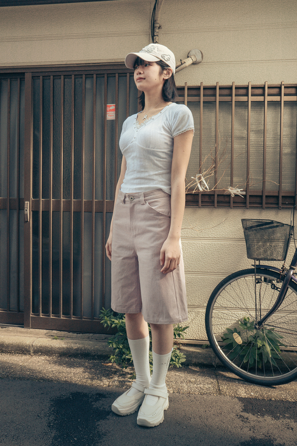 MUSINSA公式 | HUG YOUR SKIN Angel Wing Bermuda Pants (Pink)