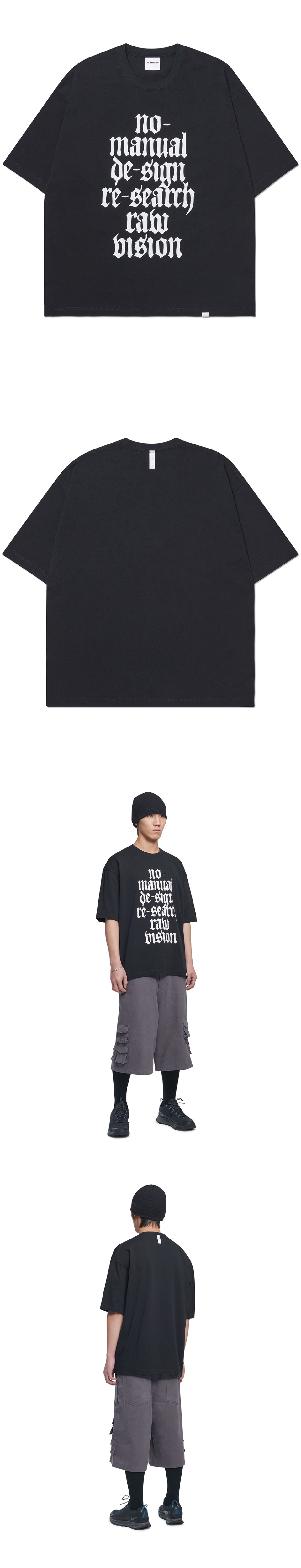 日本未入荷NOMANUALのRAW VISION RINGER T-SHIRT 全2色 MUSINSA | NOMANUAL RAW VISION RINGER T-SHIRT - CHARCOAL