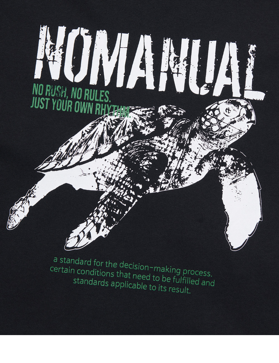 韓国発!【NOMANUAL】TURTLE T-SHIRT MUSINSA | NOMANUAL TURTLE T-SHIRT - BLACK