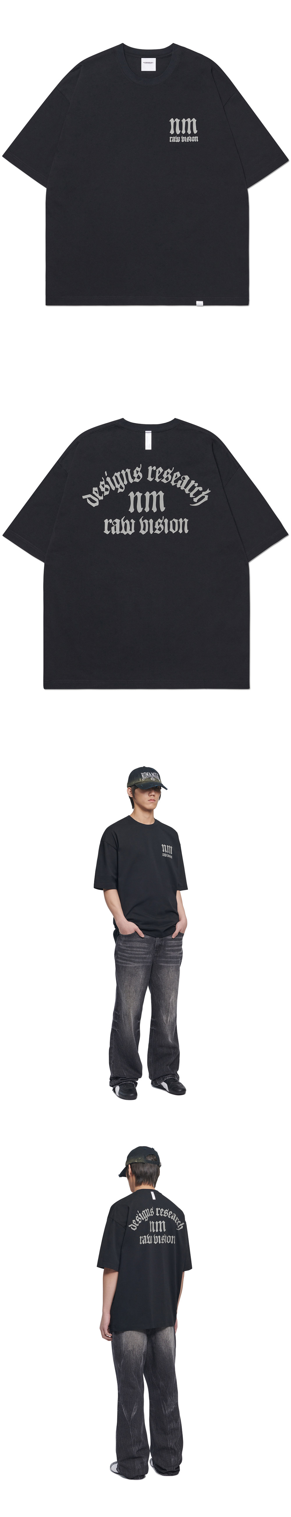【NOMANUAL】25ss R.V ARCH LOGO T-SHIRT MUSINSA | NOMANUAL R.V ARCH LOGO T-SHIRT - BLACK