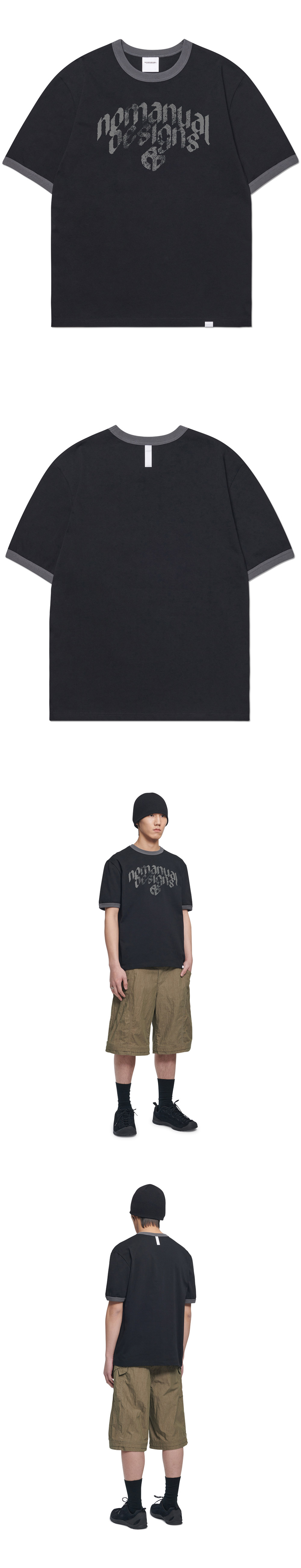 [NOMANUAL] N.D RINGER T-SHIRT /追跡付 MUSINSA | NOMANUAL N.D RINGER T-SHIRT - BLACK