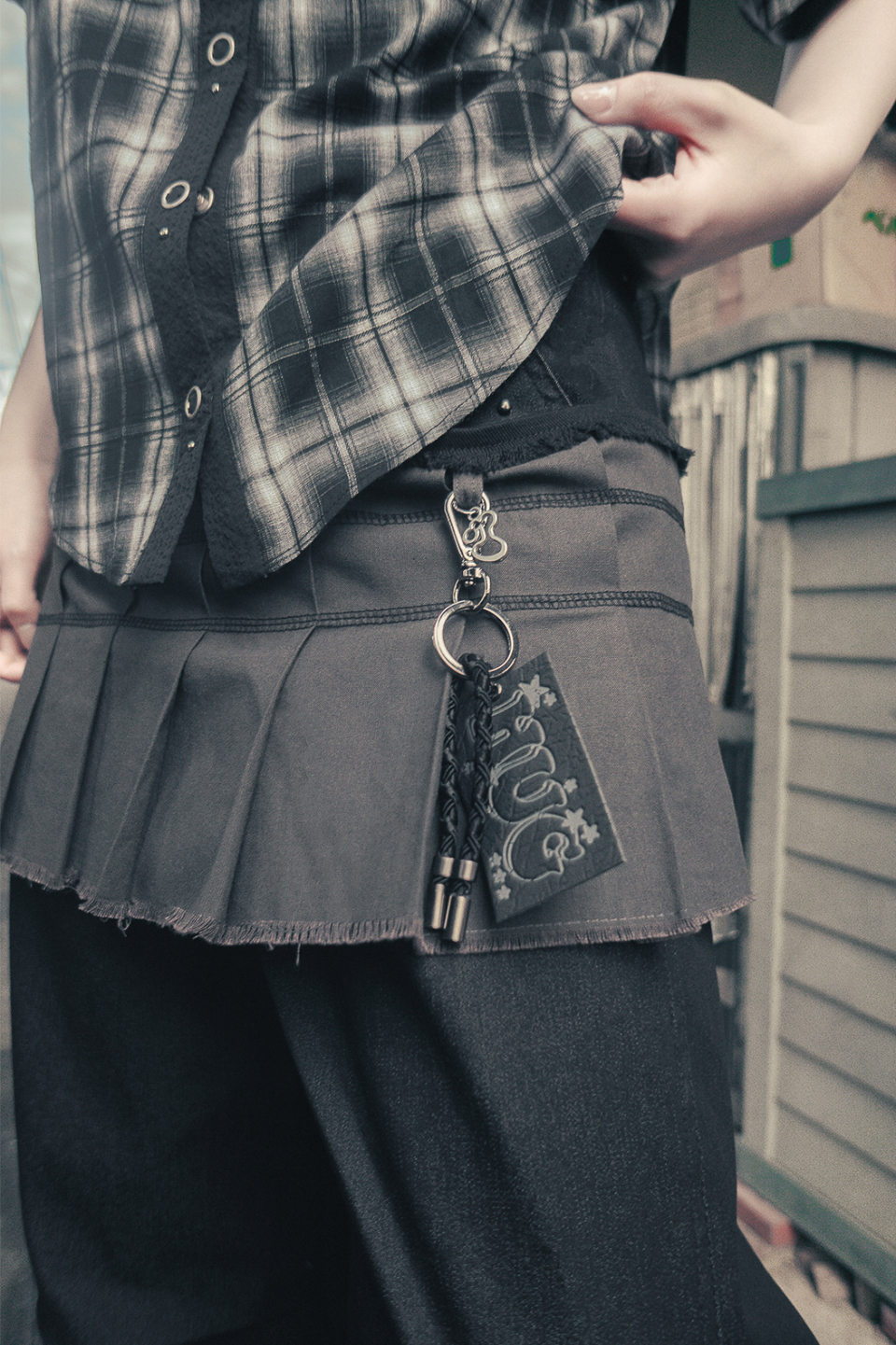 【hug your skin】25ss Pleats skirt belt MUSINSA | HUG YOUR SKIN Pleated Skirt Belt (Black)