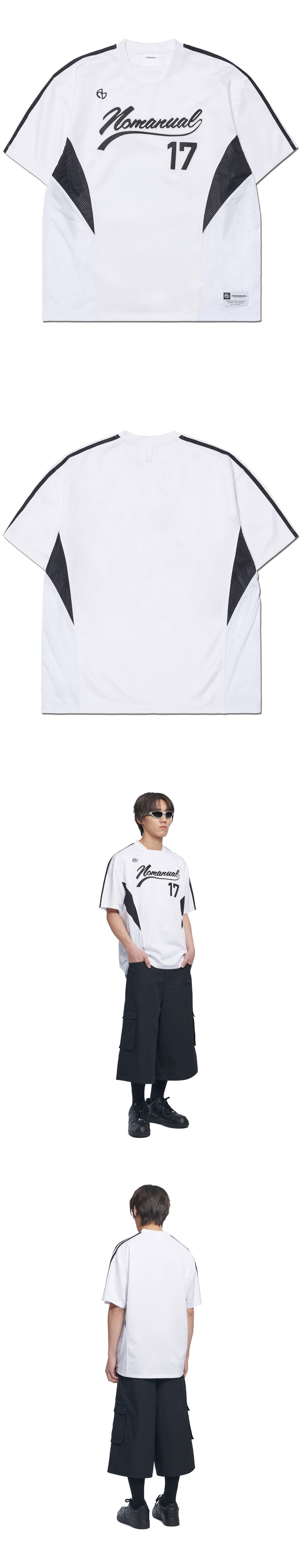 SWEEP BASEBALL JERSEY - WHITE | ファッション通販サイト NUGU