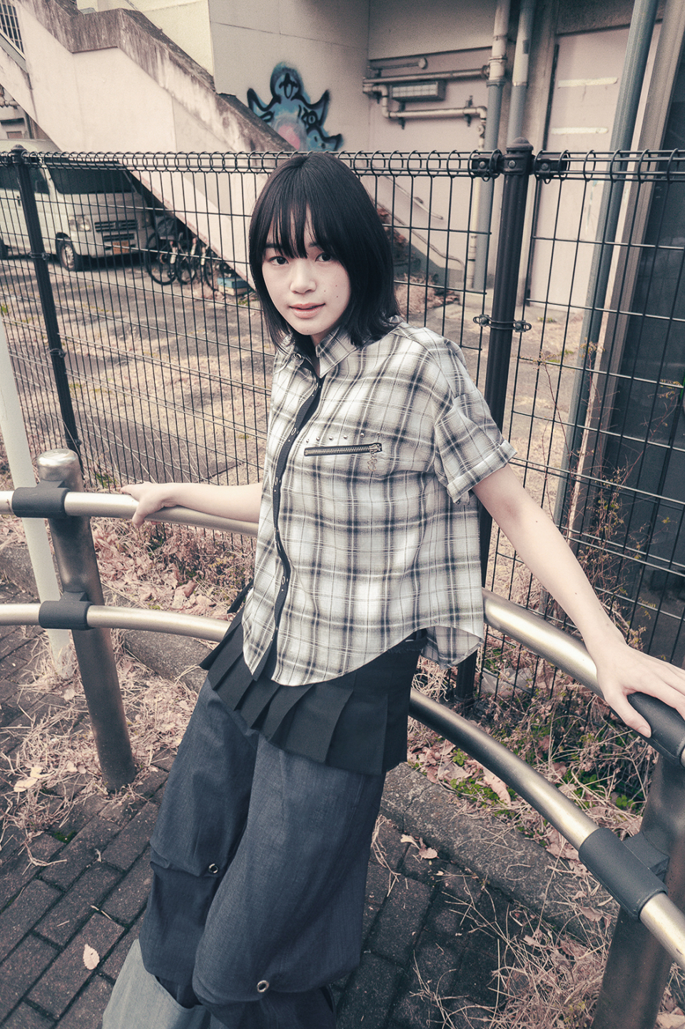 MUSINSA公式 | HUG YOUR SKIN Pleated Skirt Belt (Black)