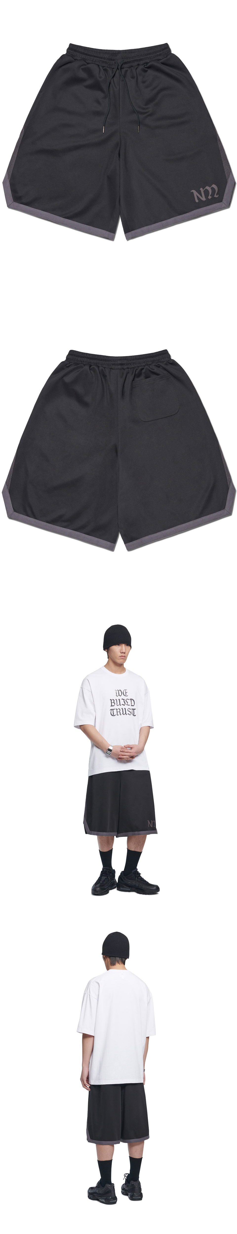 日本未入荷NOMANUALのBUZZER BEATER JERSEY SHORTS 全2色 BUZZER BEATER JERSEY SHORTS - BLACK | ファッション通販サイト