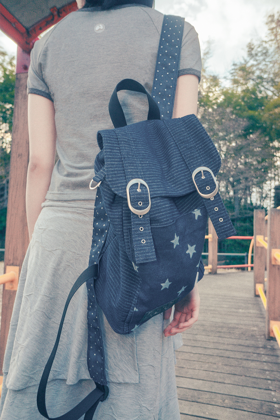 バッグ hug your skin Stardust Denim Backpack MUSINSA | HUG YOUR SKIN Stardust Denim Backpack (Blue Denim)