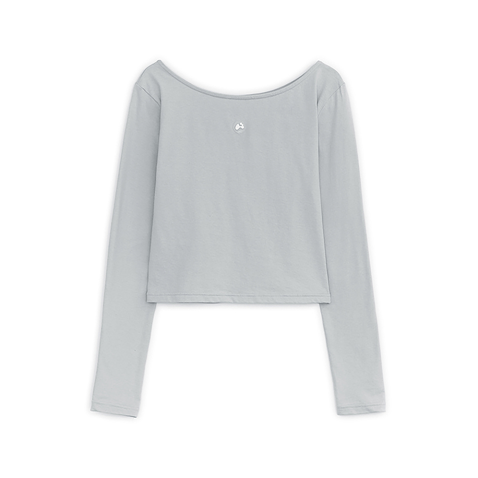 MUSINSA | HUG YOUR SKIN Angel Wing Top (Grey)