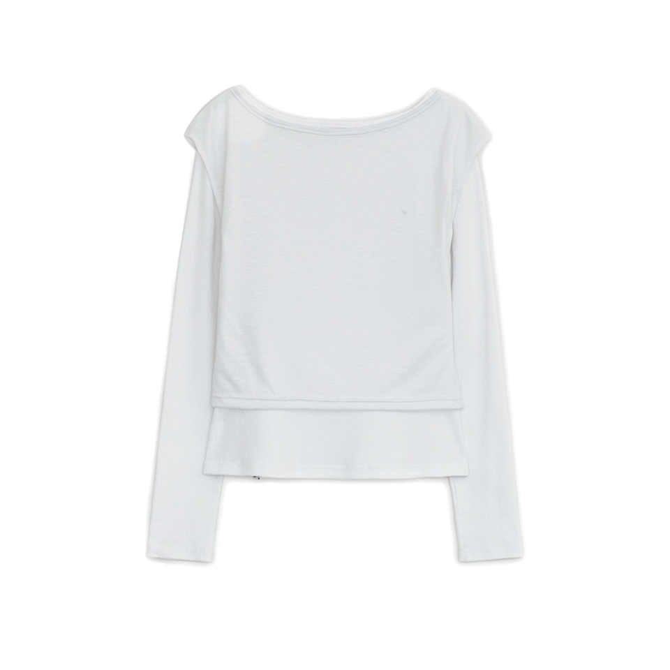 Fallen angel layered top (White) - 감도 깊은 취향 셀렉트샵 29CM