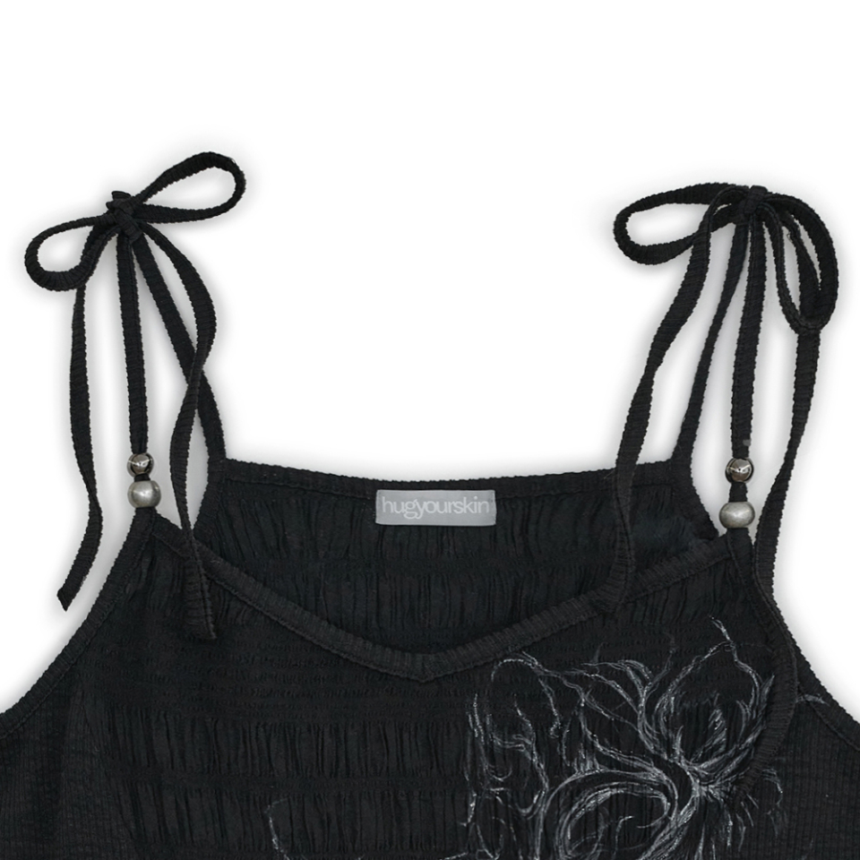 HUG YOUR SKIN ■ Flared V-Neck Sleeveless MUSINSA | HUG YOUR SKIN Flared V-Neck Sleeveless (Black)