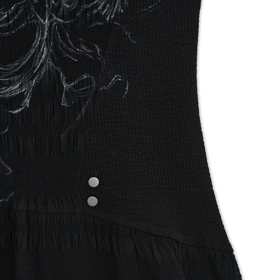 HUG YOUR SKIN ■ Flared V-Neck Sleeveless MUSINSA | HUG YOUR SKIN Flared V-Neck Sleeveless (Black)