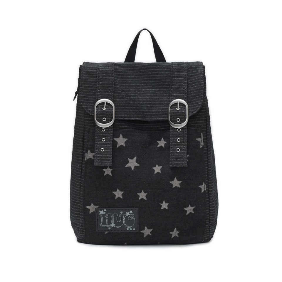 平成ギャル 韓国 [HUG YOUR SKIN] STAR DUST DENIM BACKPACK MUSINSA公式 | HUG YOUR SKIN Stardust Denim Backpack (Black