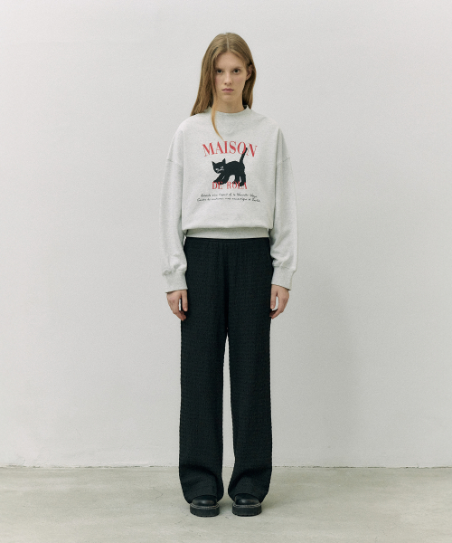 SEMI BOOTS CUT WRINKLE PANTS чёрный