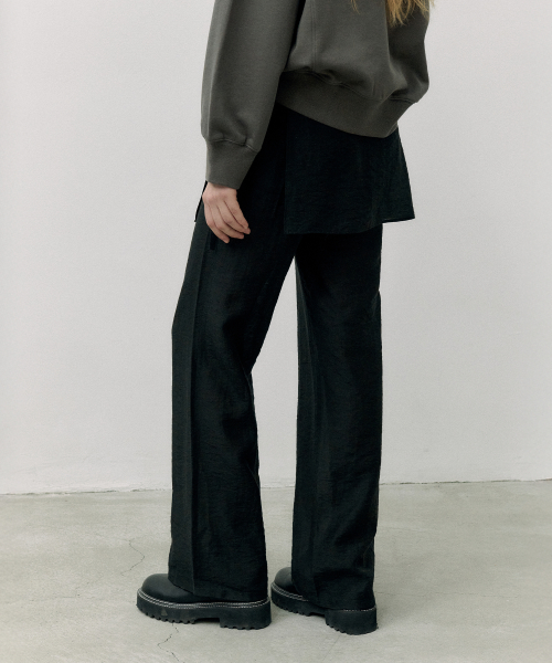 LAYERED SKIRT PANTS чёрный
