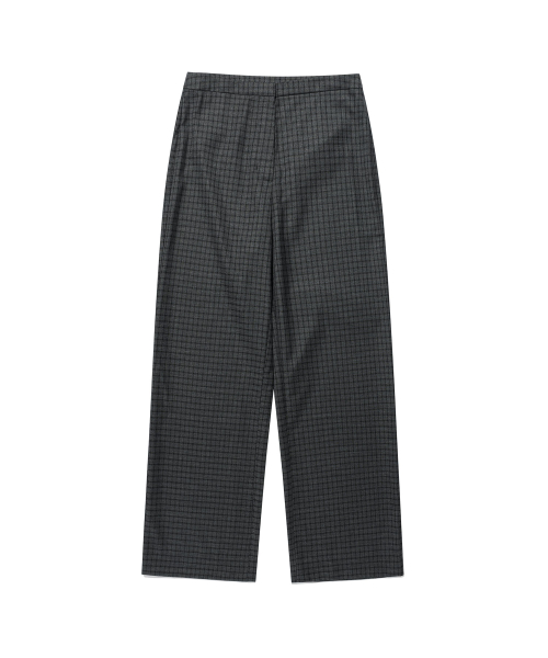 FFATS CHECK BALLOON LAYERED SKIRT PANTS_уголь(NG2FSA90A)