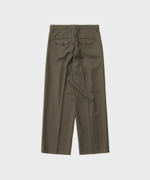 Legacy Wool Trouser (Dark Mink)
