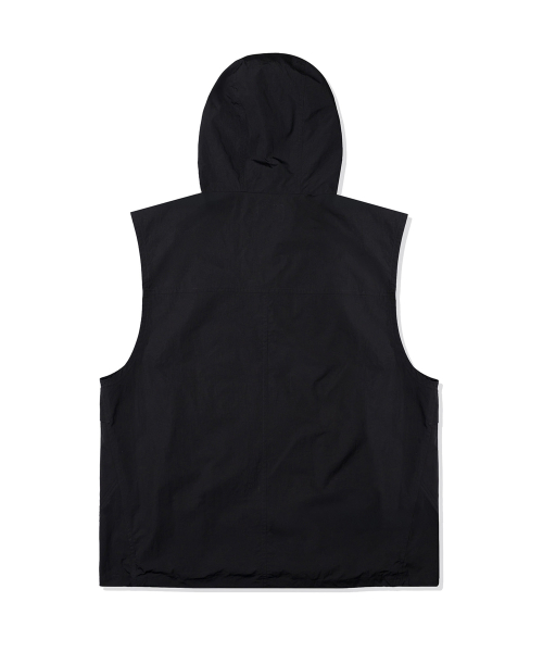 Нейлоновый жилет с капюшоном Black