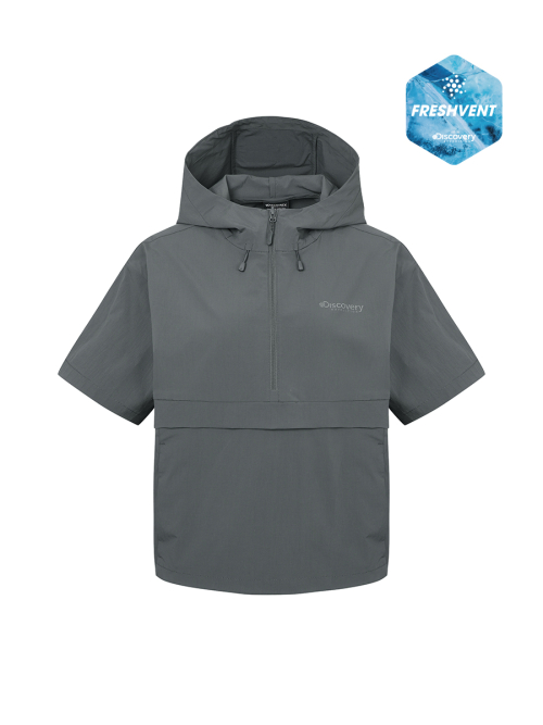 Женский спортивный анорак с коротким рукавом Freshvent (D/GREY)