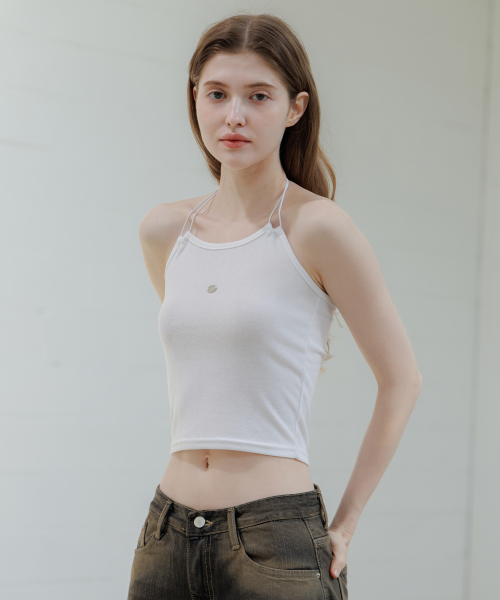 Strap Halter-neck Sleeveless