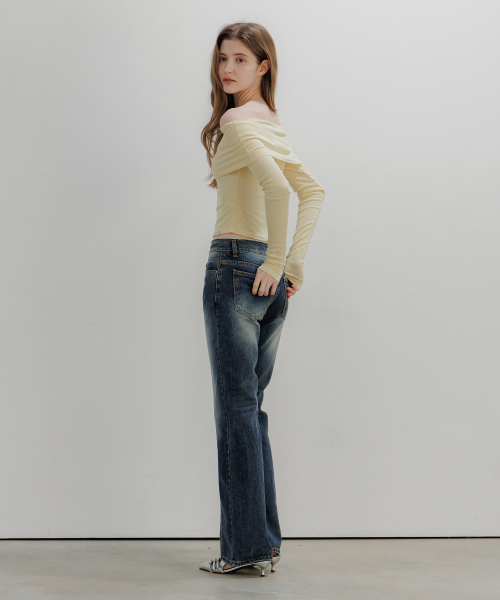 After Off-Shoulder T-Shirt