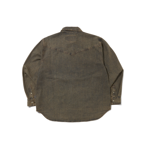 Джинсовая рубашка варенка Western Brown_FR1WR19U