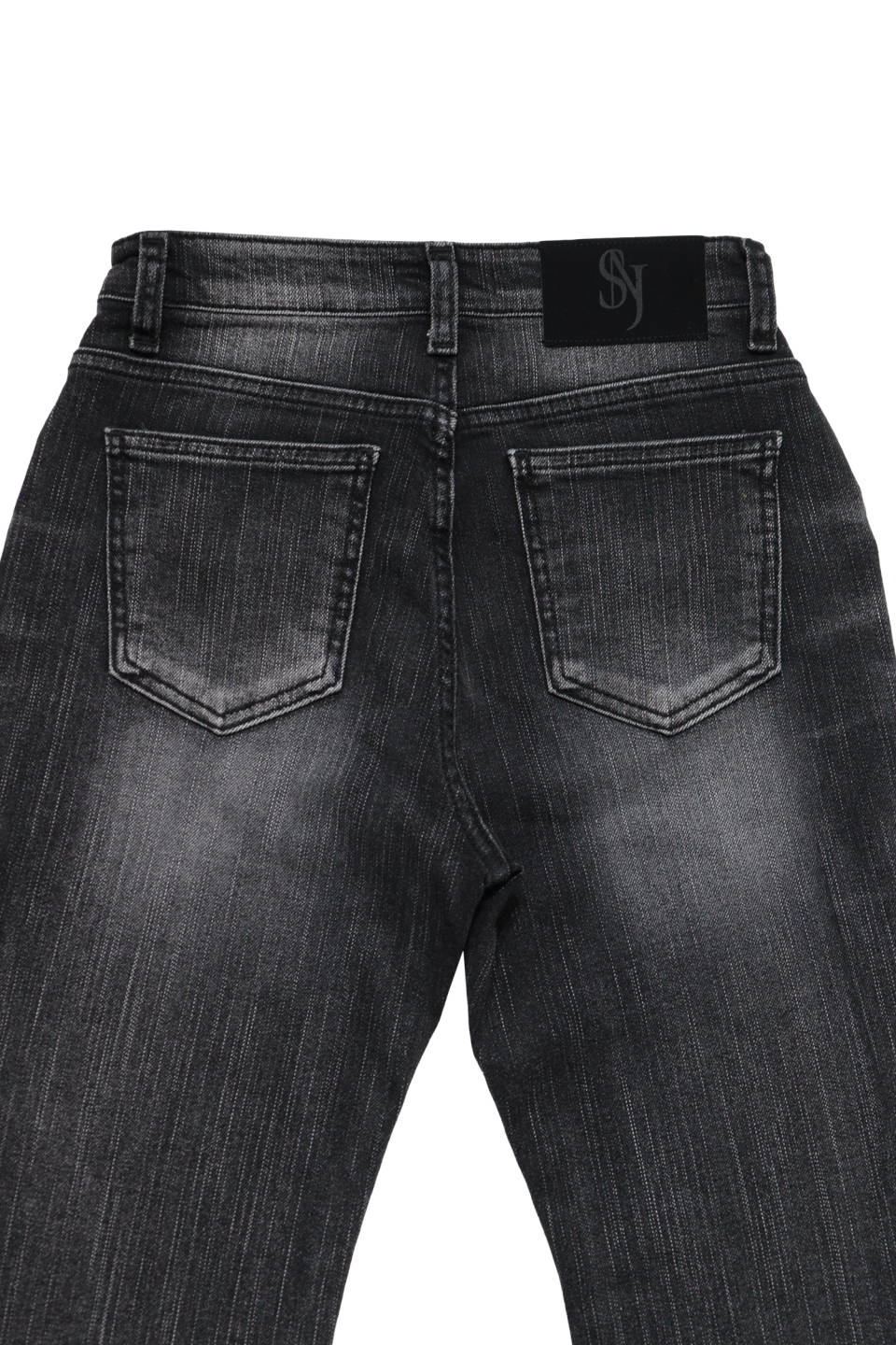 시너진(SYNERJYN) SLUB CAT WASHING DENIM PANTS BLACK - 사이즈