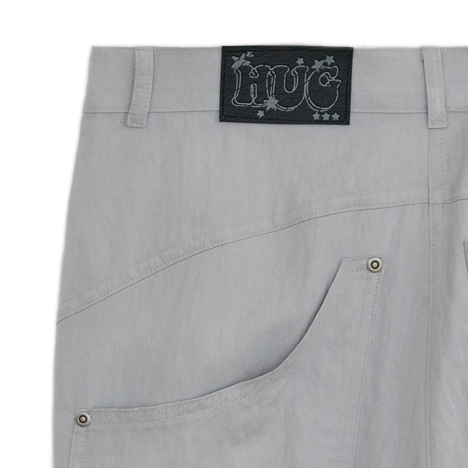 MUSINSA | HUG YOUR SKIN Bootcut Cargo Pants (Grey)