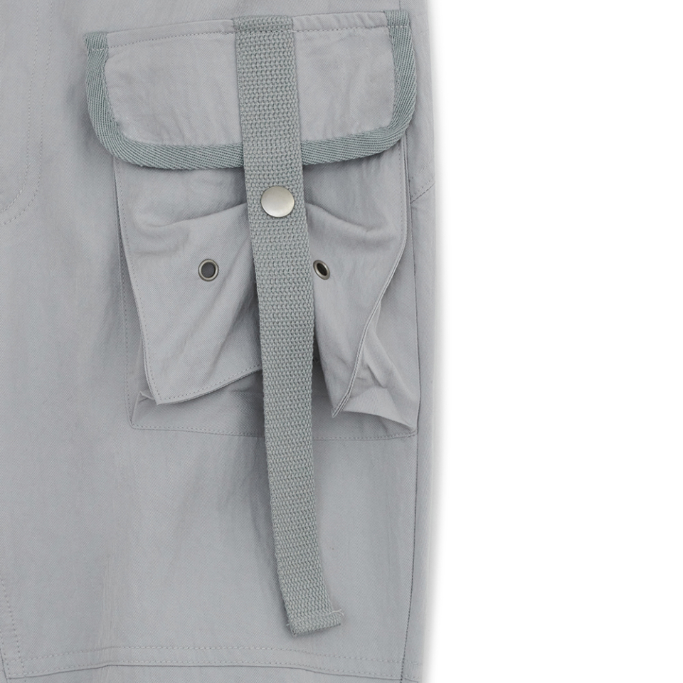 hug your skin☆Boots-cut cargo pants Boots-cut cargo pants (Gray) - hug your skin